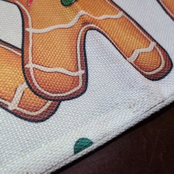 Christmas Pillow Cover Lumbar Decorative Case Holiday Xmas Gingerbread Decor - Picture 13 of 13